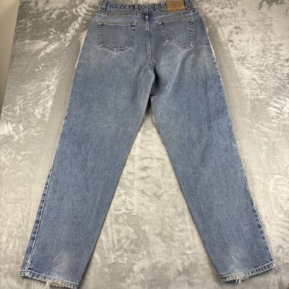 Vtg 90’s Eddie Bauer Mom Jeans Women's 14 High Rise Loose Fit 100% Cotton (1152) - Picture 9 of 14